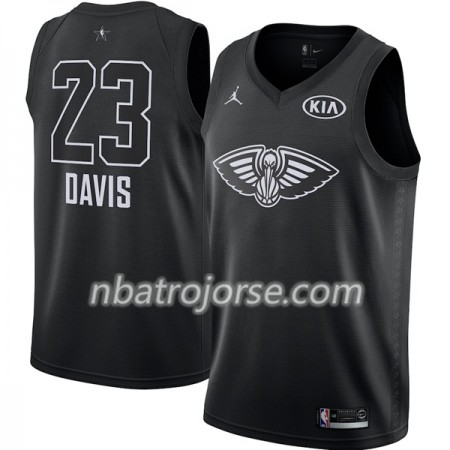 Män New Orleans Pelicans Tröja Anthony Davis 23 2018 All Star Jordan Brand Svart Swingman Män New Orleans Pelicans Tröja Anthony Davis 23 2018 All Star Jordan Brand Svart Swingman